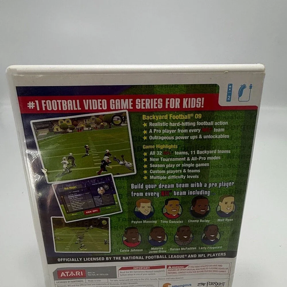 Backyard Football '09 Wii (Nintendo Wii, 2008) Complete W/ Manual